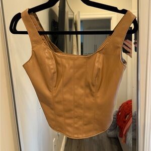 Abercrombie & Fitch Camel Crop Top